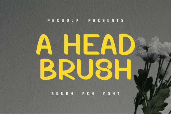 A Head Brush Display Font for Editorial Playfulness