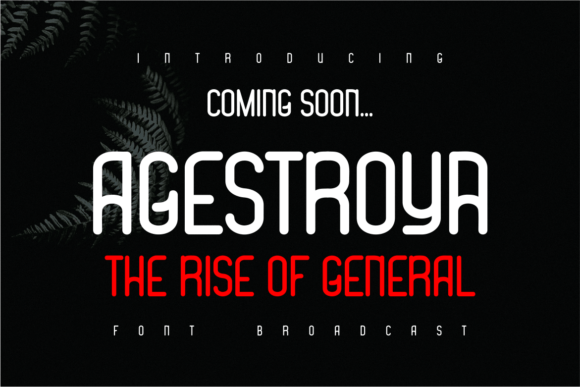 Agestroya Display Font for Bold Handmade Branding