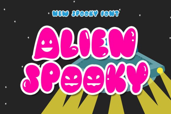 Alien Spooky: A Fun and Bubbly Display Font for Creative Branding