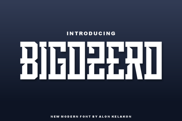 Bigozero Display Font for Modern Whimsical Branding
