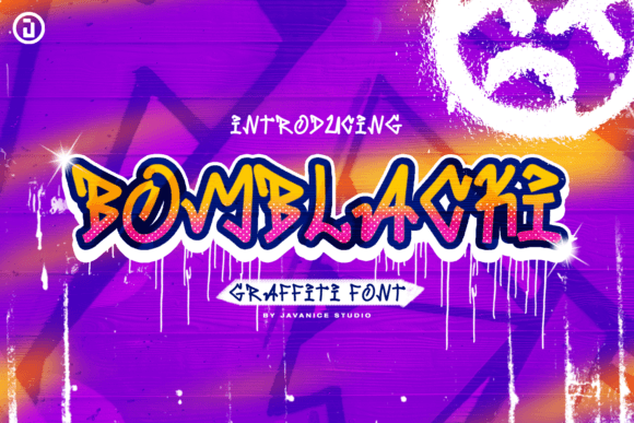 Bomblacki Display Font for Playful Editorial Identity