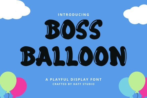 Boss Balloon: A Playful Handwritten Display Font for Editorial Design