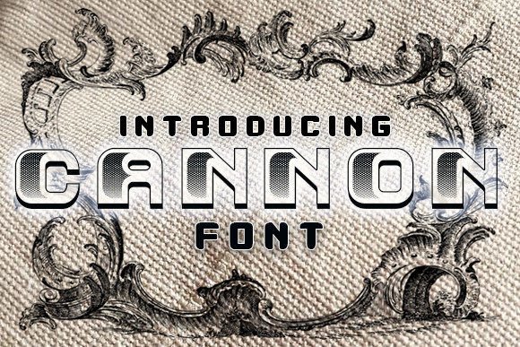 Cannon: A 3D Retro Display Font for Bold Digital Branding