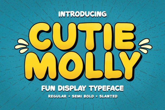 Cutie Molly: A Playful Display Font for Campaign Visuals That Pop