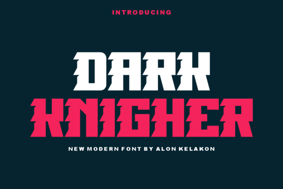 Dark Knigher Display Font for Editorial Impact