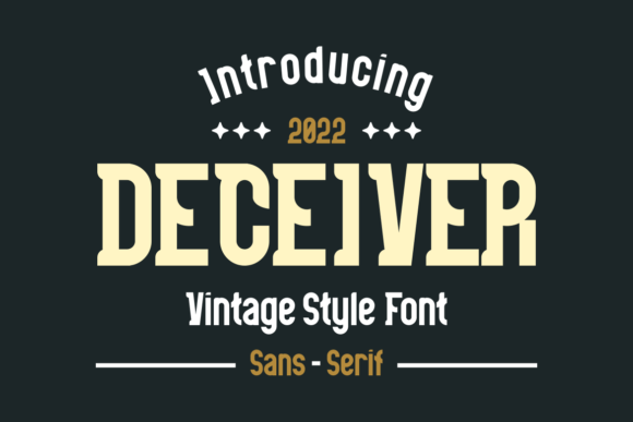 Deceiver: A Vintage Display Font That Delivers Impact