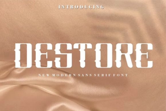 Destore Display Font for Bold Brand Identity