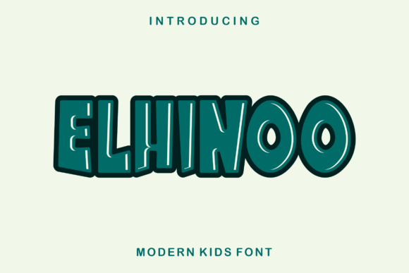 Elhinoo: A Modern Display Font for Elegant Branding