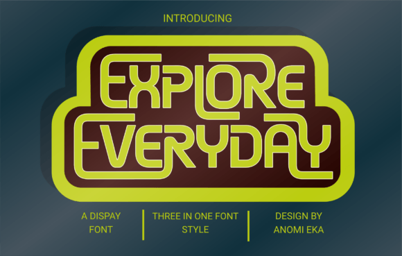 Explore Everyday Font for Bold Handmade Branding
