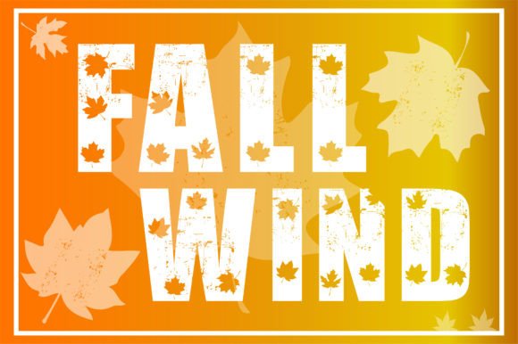 Fall Wind Font: A Cozy Autumn Display Typeface for Crafters