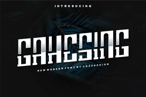 Gahesing Font: A Fun & Modern Display Typeface for Makers