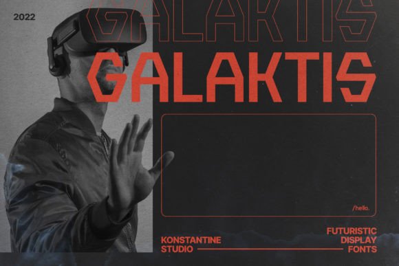 Galaktis: A Futuristic Display Font for Editorial Design