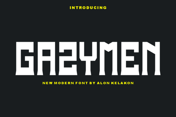 Gazymen: A Modern Display Font for Standout Campaign Visuals