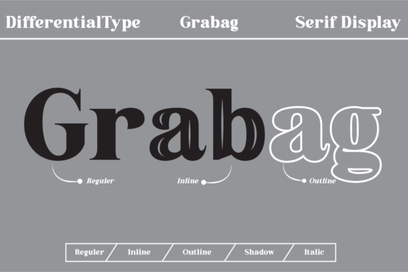 Grabag: A Bold Vintage Display Font for Impactful Design