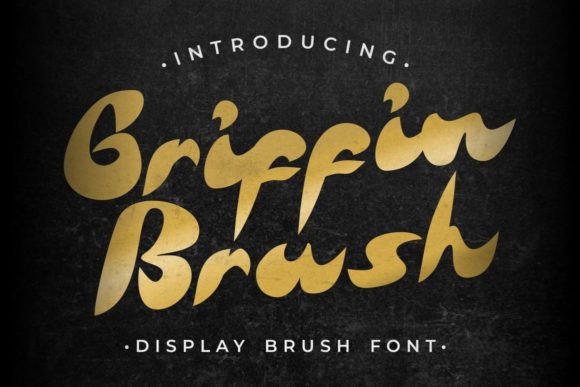 Griffin Brush Font: A Modern Brush Display Typeface for Playful Branding