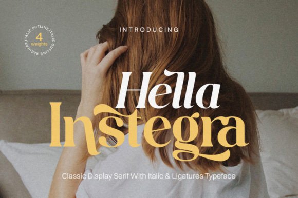 Hella Instegra Display Font for Chic Handmade Design