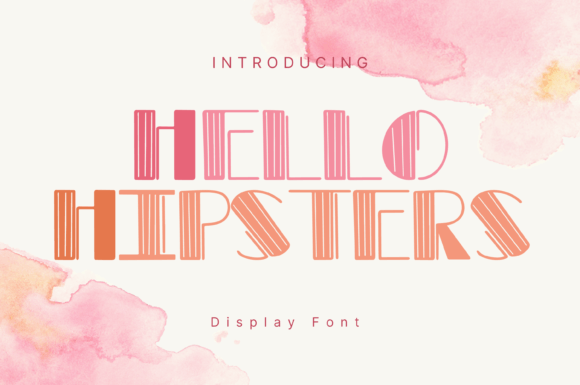 Hello Hipsters Display Font for Handmade Creatives