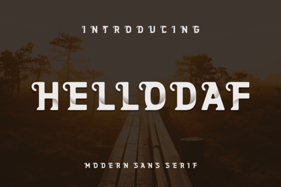 Hellodaf Display Font for Modern Handmade Brands