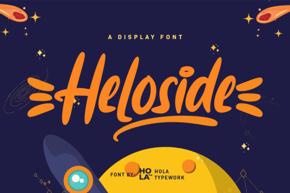 Heloside: A Playful Display Font for Creative Projects