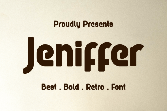Jeniffer: A Bold Retro Display Font for Digital Branding