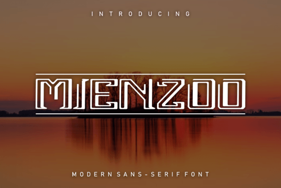 Mienzoo: A Cool and Modern Display Font for Small Business Branding