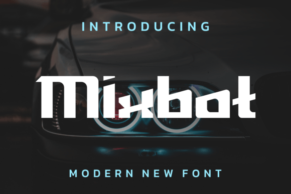 Mixbot: A Futuristic Display Font for Editorial Impact