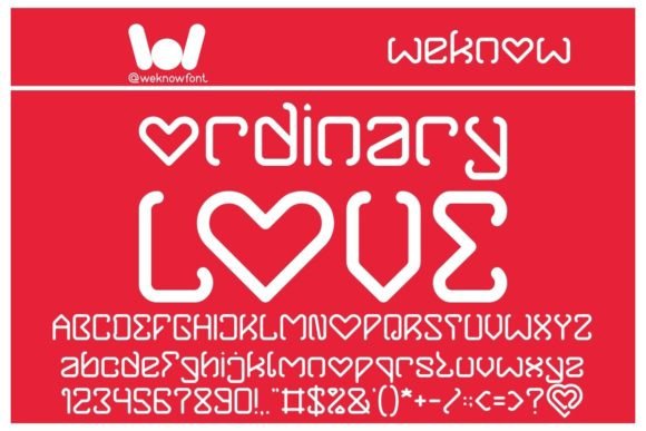 Ordinary Love: A Techno-Themed Display Font for Distinctive Branding
