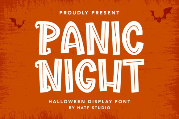 Panic Night Display Font for Creative Editorial Design