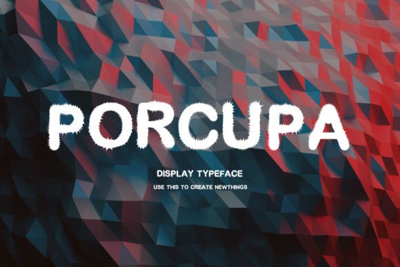Porcupa Display Font for Whimsical Editorial Design
