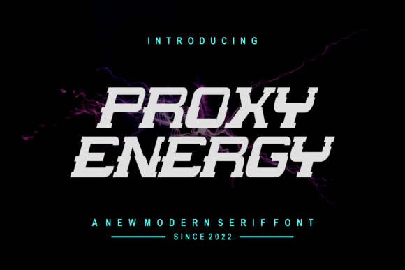 Proxyenergy: A Trendy Display Font for Editorial Design