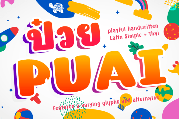 Puai Handwritten Display Font for Makers