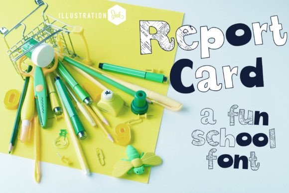 Report Card Font for Student-Themed Branding