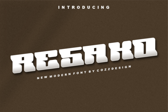 Resako Display Font for Memorable Brand Visuals