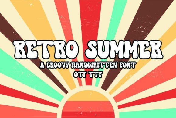 Retro Summer Display Font for Handmade Creatives