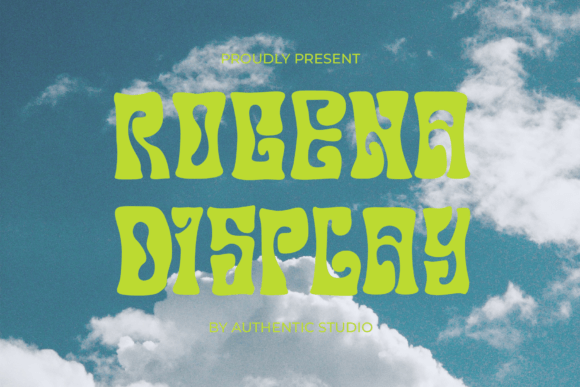 Rogena: A Groovy Art-Nouveau Serif Display Font for Digital Brands