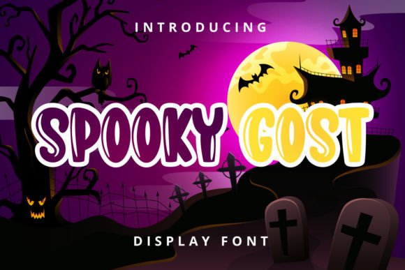 Spooky Gost Display Font for Playful Branding Projects