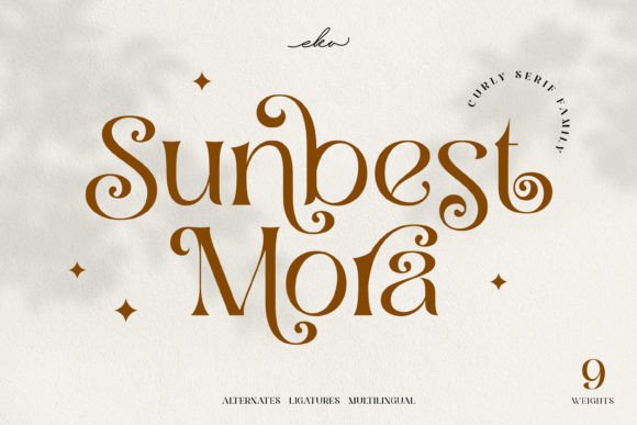 Sunbest Mora Font: A Stylish Display Typeface for Modern Branding