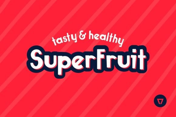 Superfruit Display Font for Editorial Playfulness