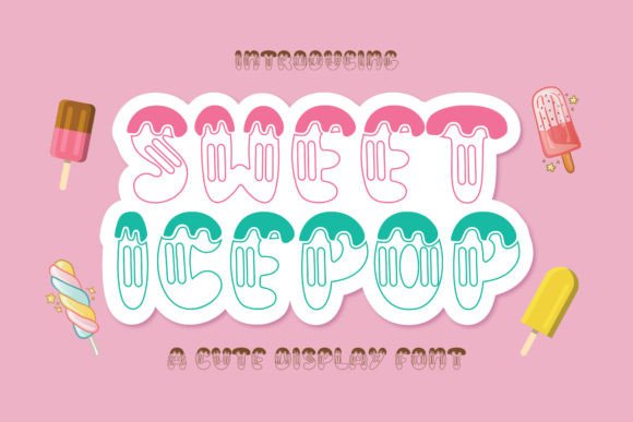 Sweet Ice Pop Font for Playful Brand Identity Design