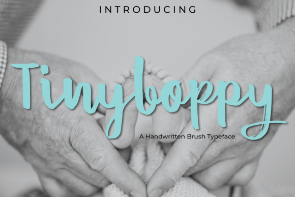 Tinyboppy Font: A Fun & Friendly Brush Display Font for Small Brands
