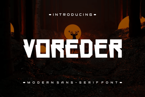 Voreder: A Modern Display Font for Elegant Editorial Design