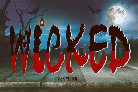 Wicked Font: A Creepy-Cool Display Typeface for Halloween Crafts